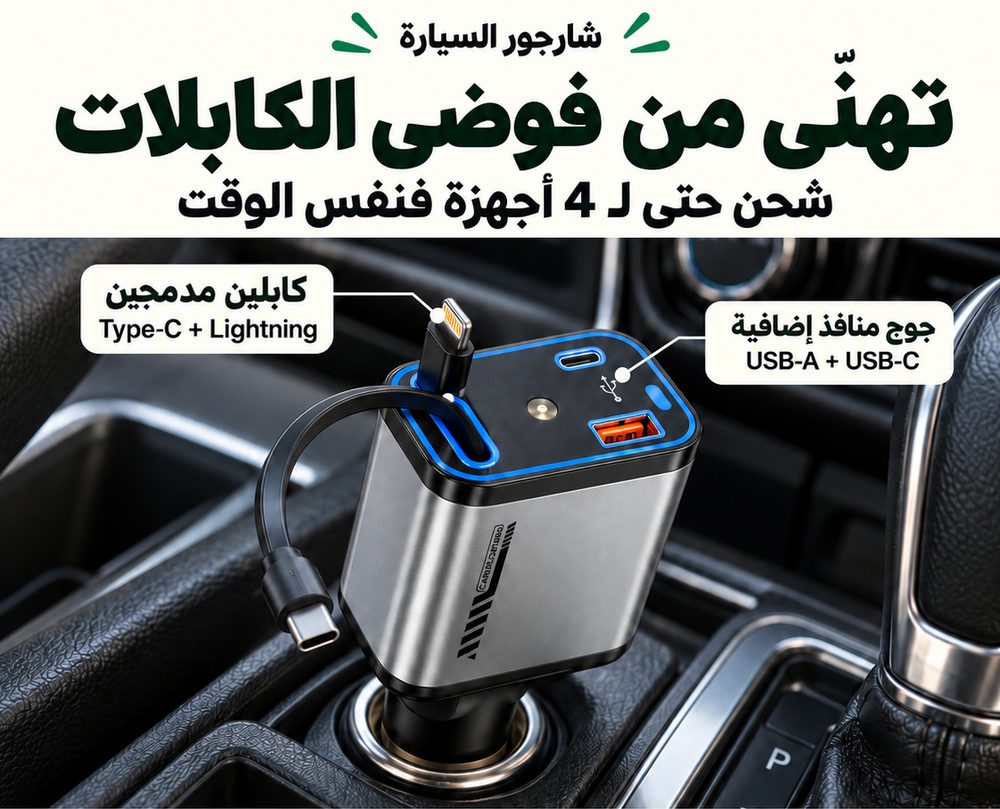 شارجور الطوموبيل 4 فـ 1